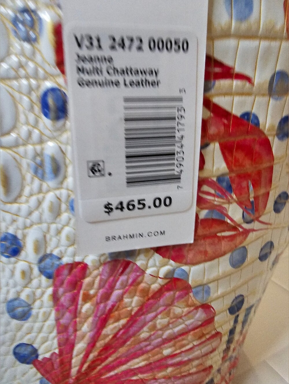 🦞 NWT Brahmin Jeanne Multi Chattaway Tote & Lobster Roll Ady Wallet Set 🦞 - Picture 5 of 10